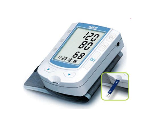 Automatic blood pressure monitor / electronic / wrist / with blood glucose meter 20 - 300 mmHg, 20 - 199 bpm | HMF100 HuBDIC