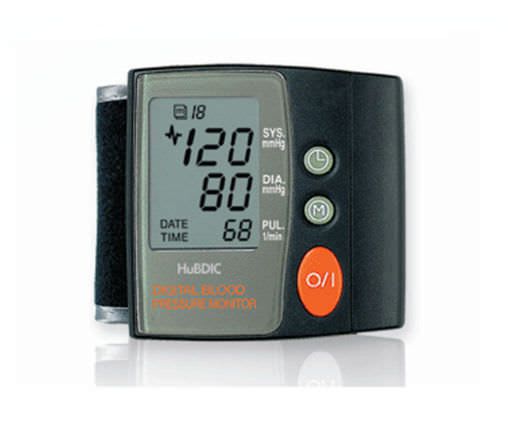 Automatic blood pressure monitor / electronic / wrist 20 - 300 mmHg, 40 - 199 bpm | BP100 HuBDIC