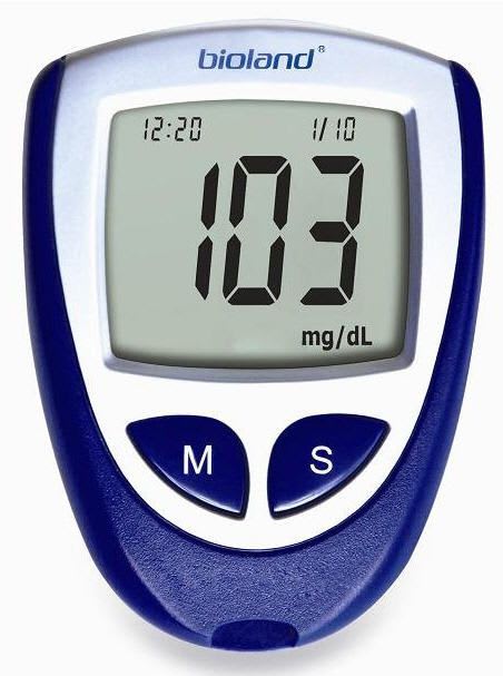 Blood glucose meter 30-750 mg/dL | G-423B Bioland Technology