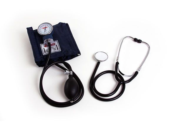Cuff-mounted sphygmomanometer / with stethoscope 6103 SAN UP