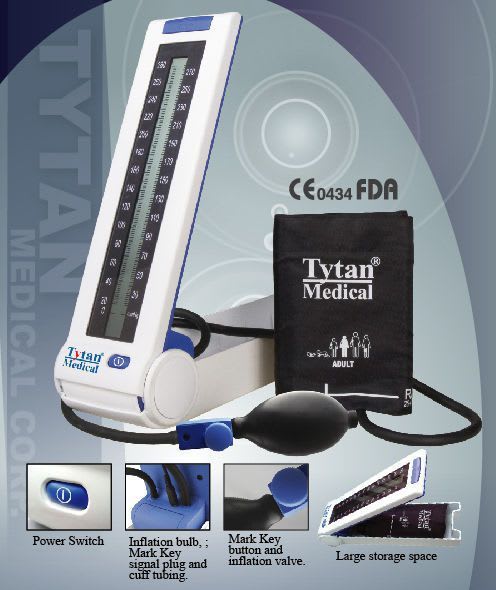 Semi-automatic blood pressure monitor / electronic / arm 300 mmHg - A830 Tytan Medical