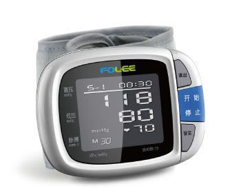 Automatic blood pressure monitor / electronic / wrist 0 - 280 mmHg, 40 - 199 bpm | DX-W1 Jiangsu Folee Medical Equipment