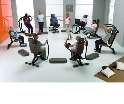 Weight training station (weight training) / butterfly / traditional Easy Line Technogym