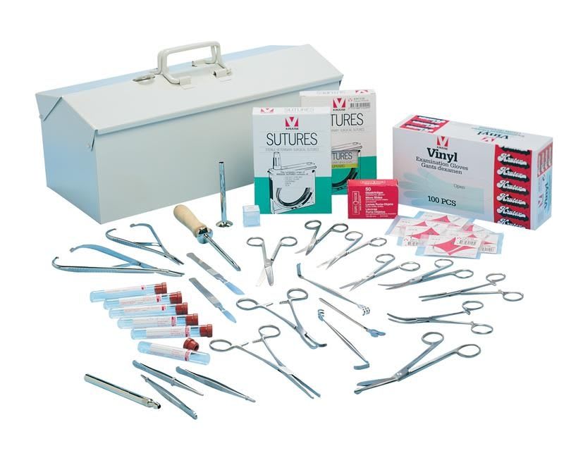 Veterinary surgery instrument kit 140820 Kruuse