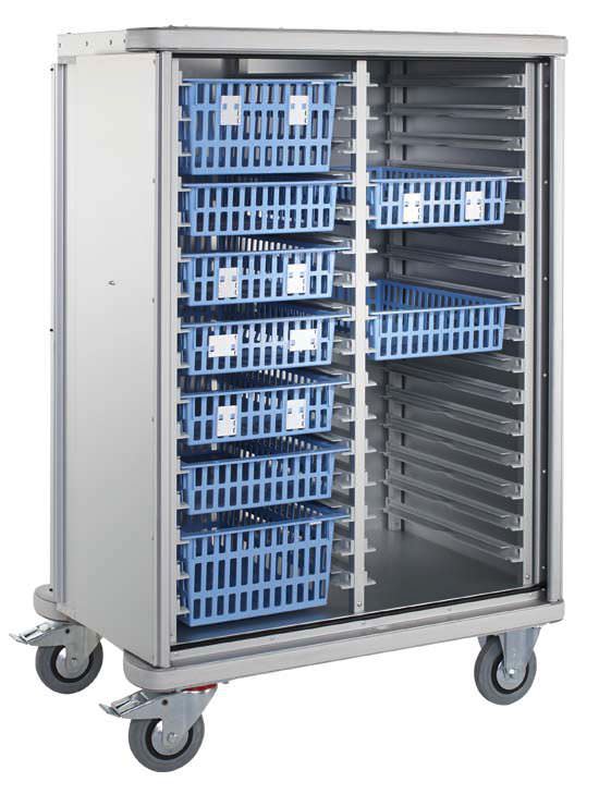 Storage trolley / transport / with basket / modular ZARGES
