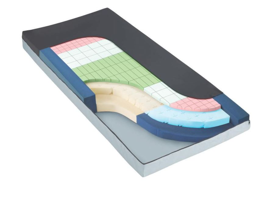 Hospital bed mattress / memory / visco-elastic / foam Medline Industries