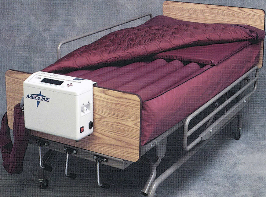 Hospital bed mattress / lateral rotation / low air loss TheraTurn Millenium Medline Industries