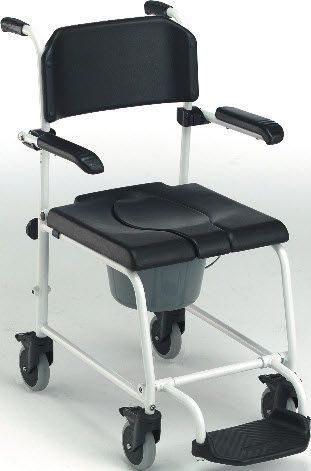 Shower chair / on casters / with bucket 104.56 VILLARD