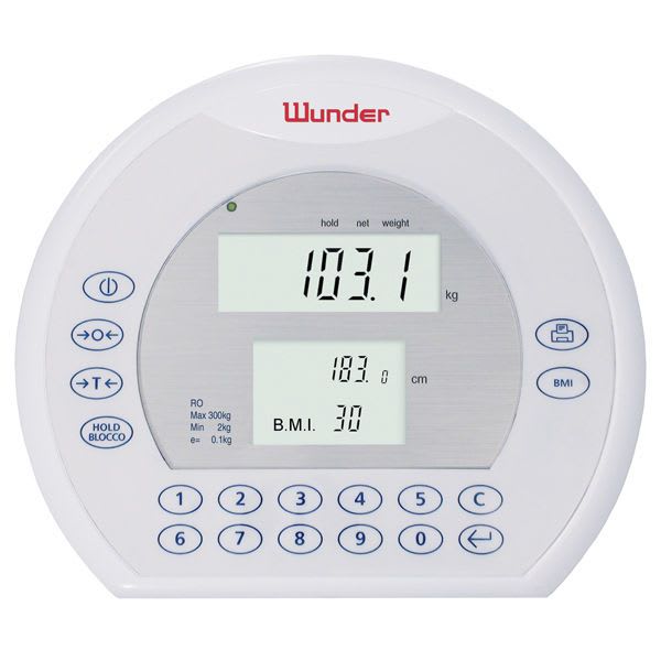 Electronic patient weighing scale / class III / with mobile display / with BMI calculation RO, RO-M WUNDER