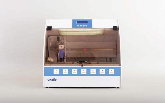 Staining automatic sample preparation system / for cytology / slide V-Chromer® I West Medica
