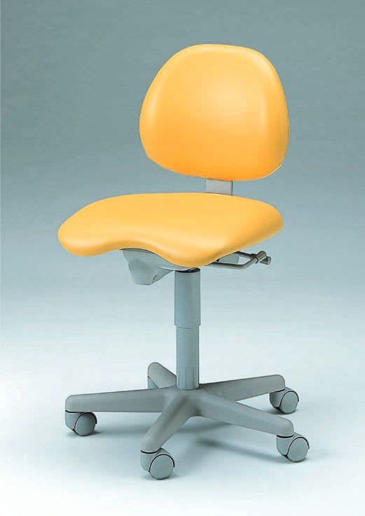 Dental stool / height-adjustable / on casters / with backrest DH-008D Takara Belmont Corporation