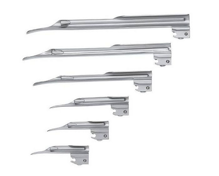 Miller laryngoscope blade / stainless steel / fiber optic ri-integral Rudolf Riester
