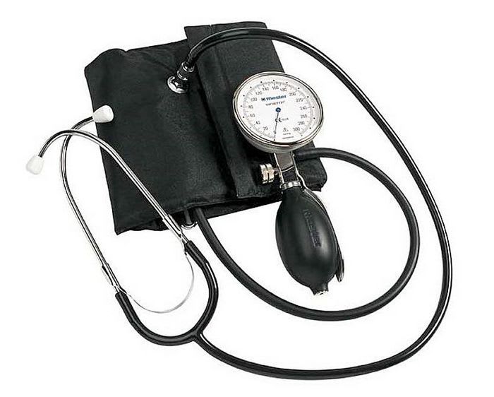 Hand-held sphygmomanometer / with stethoscope 0 - 300 mmHg | sanaphon® Rudolf Riester