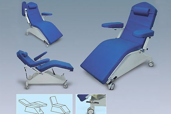 Electrical blood donor armchair / on casters M630052 Titanox
