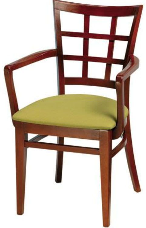 Chair with armrests W529A Wood Melissa Grand Rapids Chair