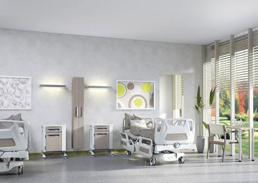Hospital ward furniture set CHORUS Favero Health Projects
