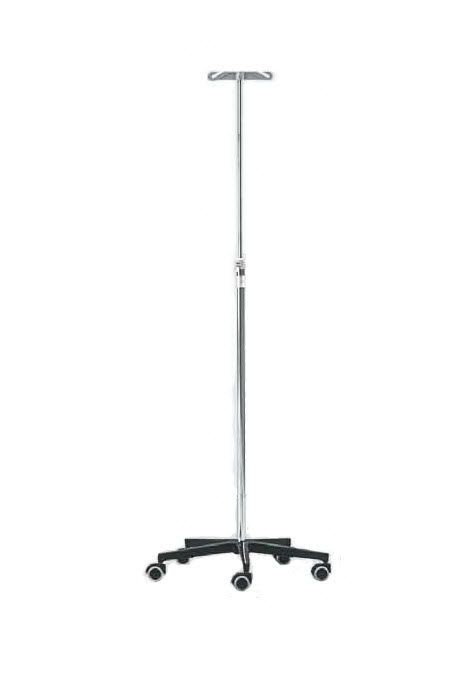 4-hook IV pole / telescopic / on casters 9AB0039 Favero Health Projects