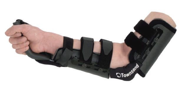 Elbow orthosis (orthopedic immobilization) / with handle / articulated LOW PROFILE Townsend