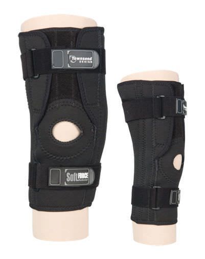 Knee orthosis (orthopedic immobilization) / with flexible stays / open knee / with patellar buttress SOFTFORCE Townsend