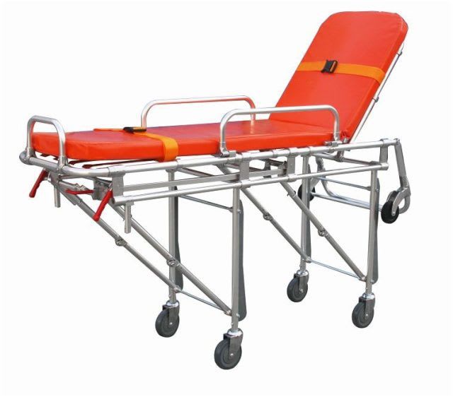 Emergency stretcher trolley / with adjustable backrest / automatic / mechanical 159 kg | YXH-3A5 Zhangjiagang Xiehe Medical Apparatus & Instruments