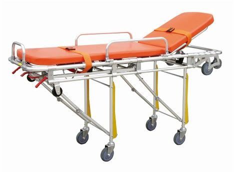 Emergency stretcher trolley / with adjustable backrest / mechanical / 3-section 159 kg | YXH-3A2 Zhangjiagang Xiehe Medical Apparatus & Instruments