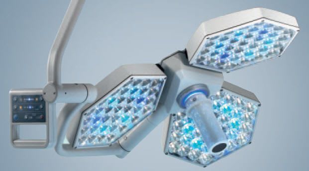 LED surgical light / ceiling-mounted / 1-arm 160 000 lux | iLED 3 TRUMPF Medizin Systeme