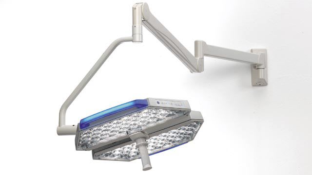 LED surgical light / ceiling-mounted / 1-arm 140 000 - 160 000 lux | TruLight 3000 series TRUMPF Medizin Systeme
