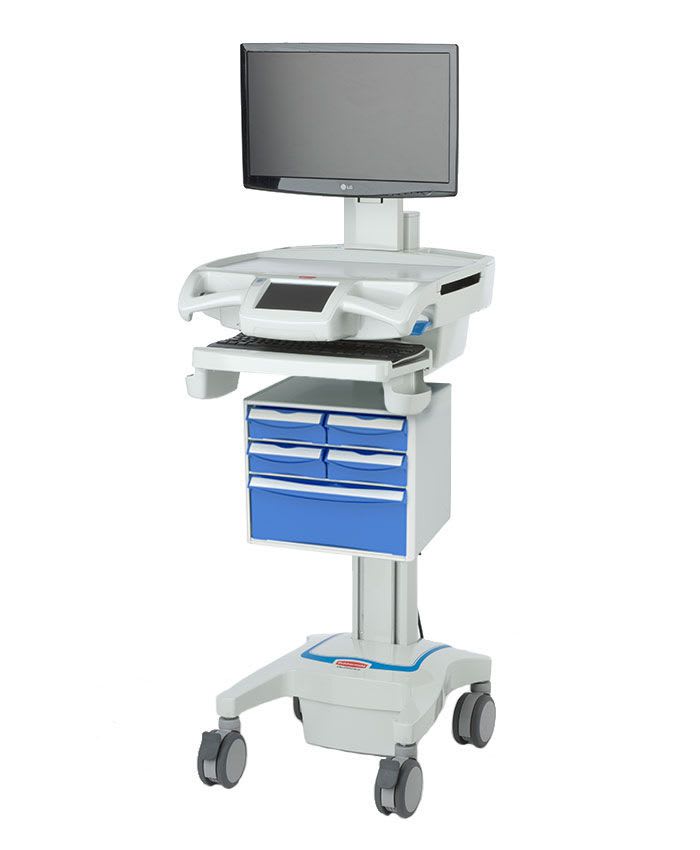Medical computer cart CareLink™ Rubbermaid Medical Solutions