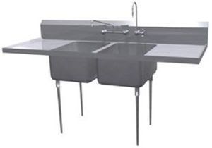 Stainless steel surgical sink / 2-station Amsco® STERIS