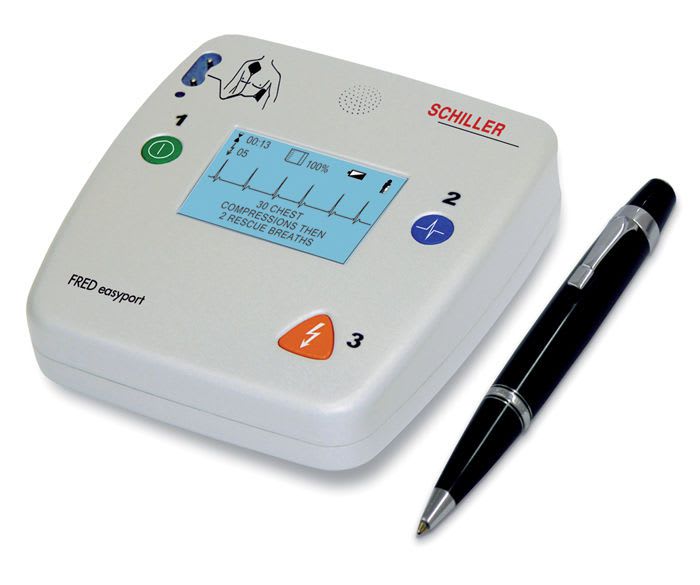 Automatic external defibrillator / with ECG monitor / public access FRED easyport SCHILLER