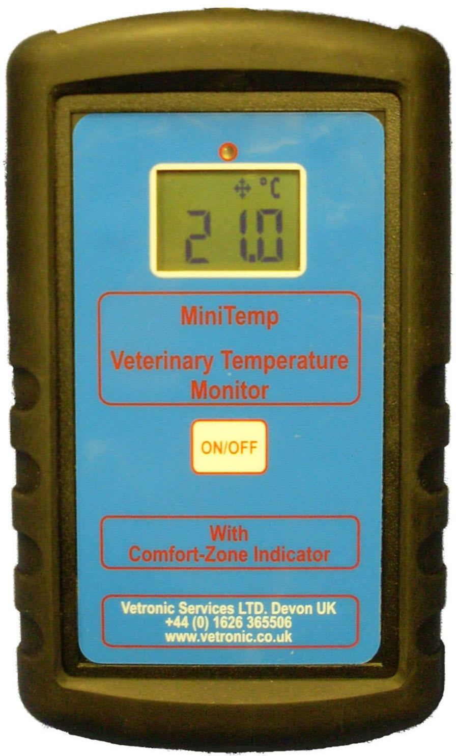 Temperature patient monitor / veterinary / wireless MiniTemp Vetronic Services