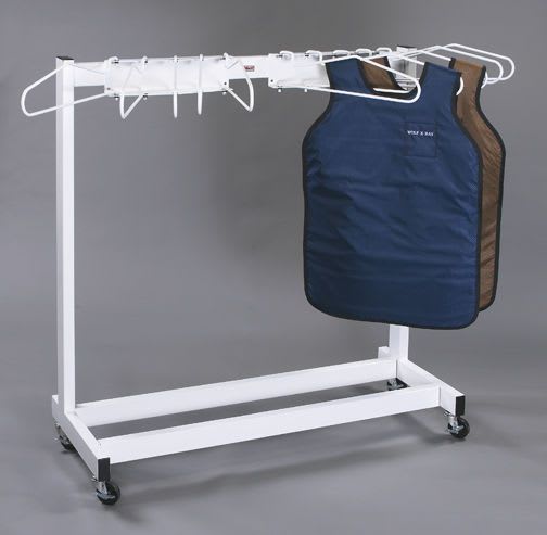 Mobile X-ray apron rack 16411 Wolf X-Ray Corporation