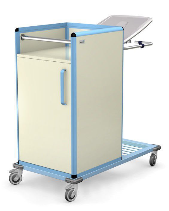 Cleaning trolley / clean linen / dirty linen / with door WCB series TECHMED Sp. z o.o.