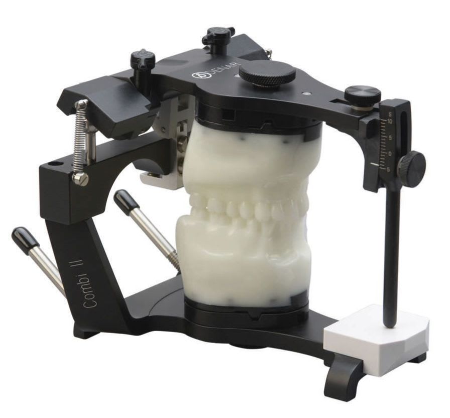 Partially adjustable dental articulator Denar® Combi II Whip Mix Europe