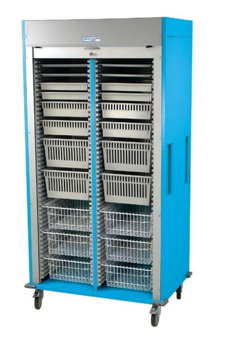 Medical cabinet / storage / for healthcare facilities / with tambour door MS8140-OPTHA Harloff