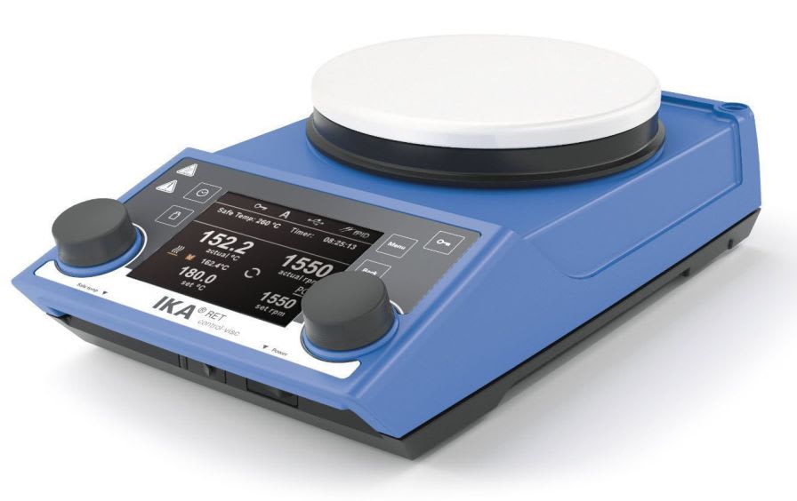 Laboratory stirrer / digital / hotplate / magnetic 1700 rpm, 340 °C | RET control-visc white IKA