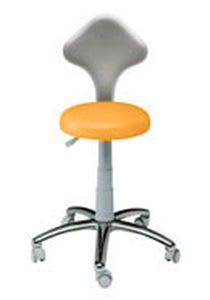Dental stool / on casters / height-adjustable / with backrest Estro P/L VITALI S.R.L.