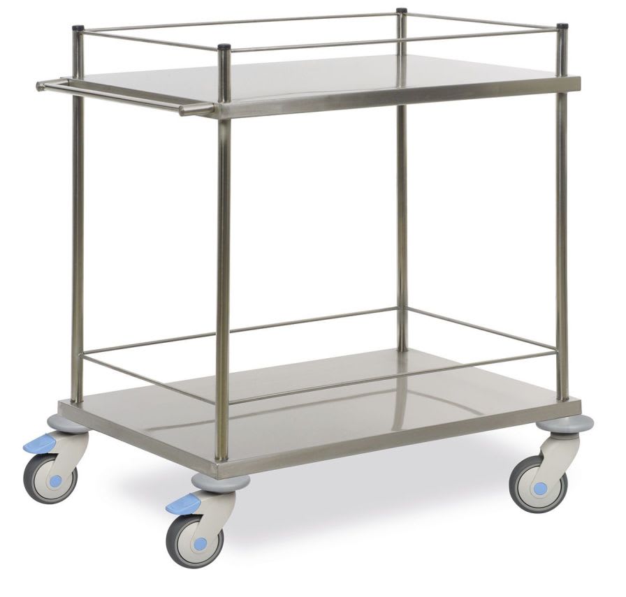 Instrument trolley / 1-tray MTAB 2122 MIXTA STAINLESS STEEL HOSPITAL EQUIPMENTS