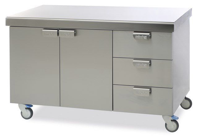 Work table / on casters / stainless steel MCT 1043 MIXTA STAINLESS STEEL HOSPITAL EQUIPMENTS