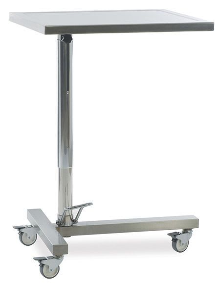 Height-adjustable Mayo table MMH 2170 MIXTA STAINLESS STEEL HOSPITAL EQUIPMENTS