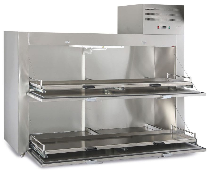 Side loading refrigerated mortuary cabinet / 2-body MMC 2001 MIXTA STAINLESS STEEL HOSPITAL EQUIPMENTS