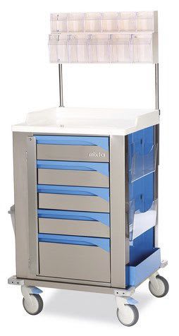 Anesthesia trolley / with shelf unit MCCA 6450 MIXTA STAINLESS STEEL HOSPITAL EQUIPMENTS