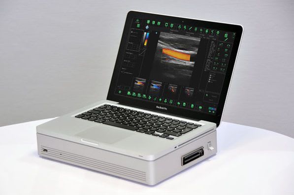 Portable ultrasound system / for multipurpose ultrasound imaging ClarUs Telemed Medical Systems