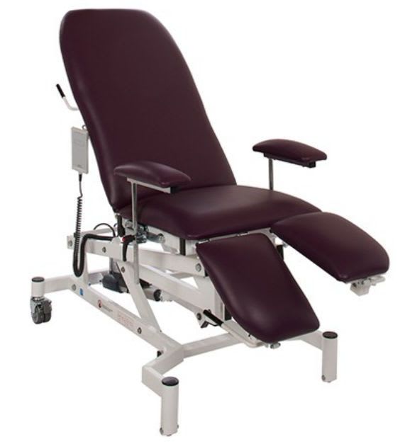 Electrically operated treatment chair / height-adjustable / on casters CHE04/(Colour)/1 Sidhil