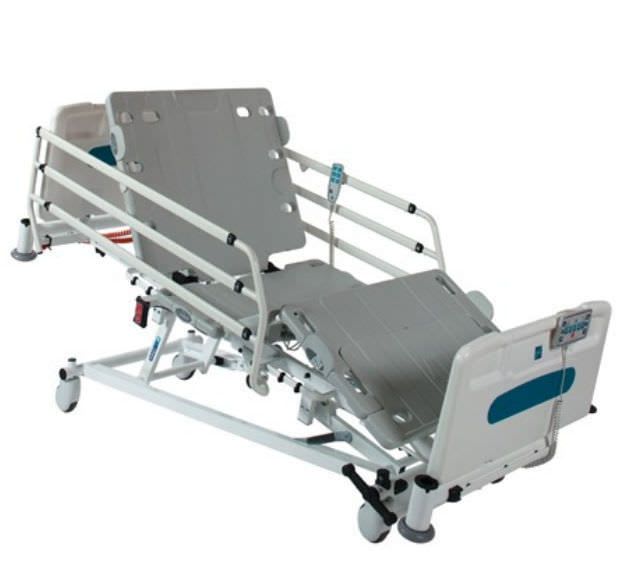 Hospital bed / on casters / 4 sections IQ/AQ Sidhil