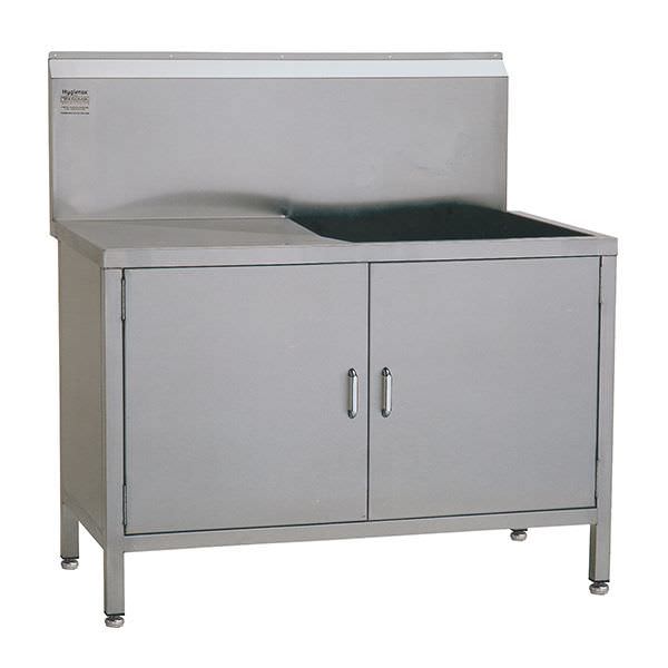 Stainless steel sink / furniture-mounted / with drainboard / 1-station W/WUT46645L TEKNOMEK