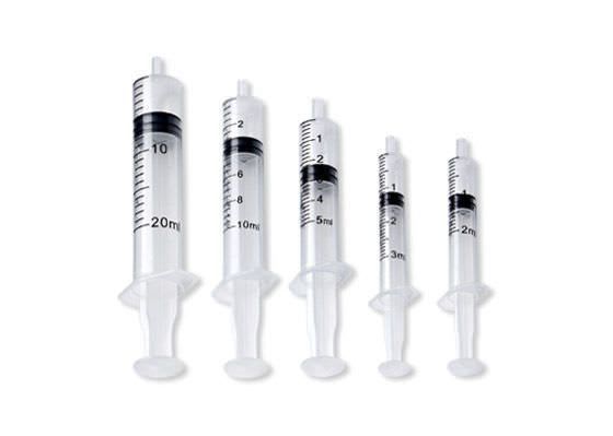 Injection syringe / plastic Vogt Medical