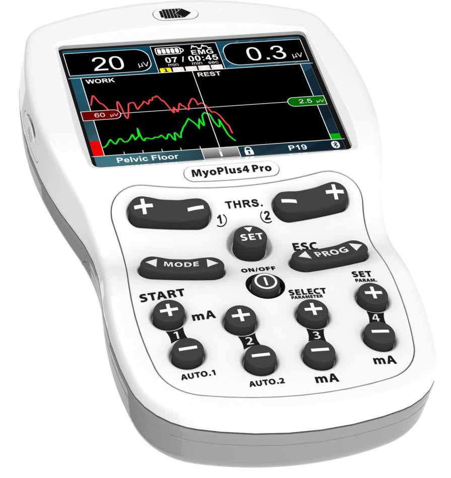 Electro-stimulator (physiotherapy) / hand-held / biofeedback / NMES NeuroTrac® MyoPlus4 Pro Verity Medical