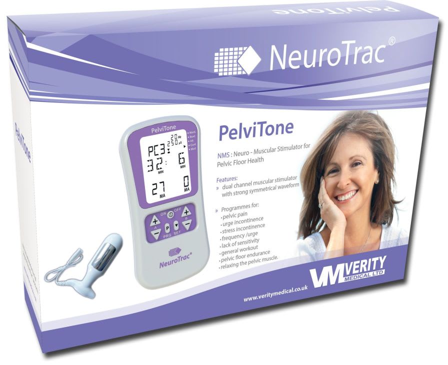 Electro-stimulator (physiotherapy) / NMES / perineal electro-stimulation / 2-channel NeuroTrac® PelviTone Verity Medical