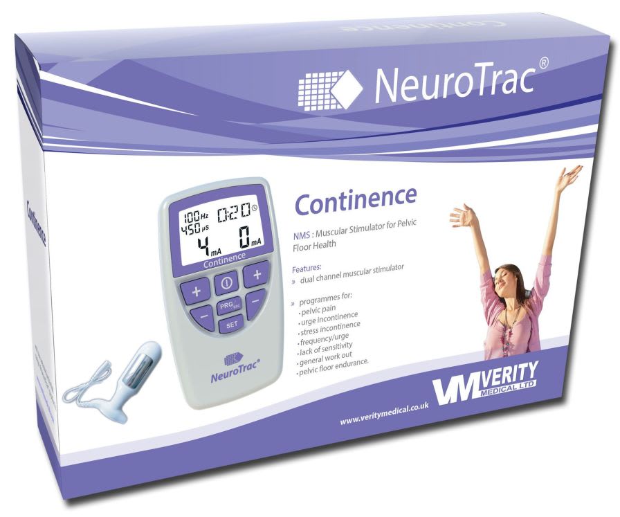 Electro-stimulator (physiotherapy) / hand-held / perineal electro-stimulation / NMES NeuroTrac® Continence Verity Medical